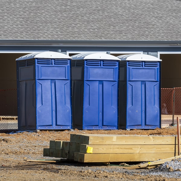 how often are the portable toilets cleaned and serviced during a rental period in Komatke AZ